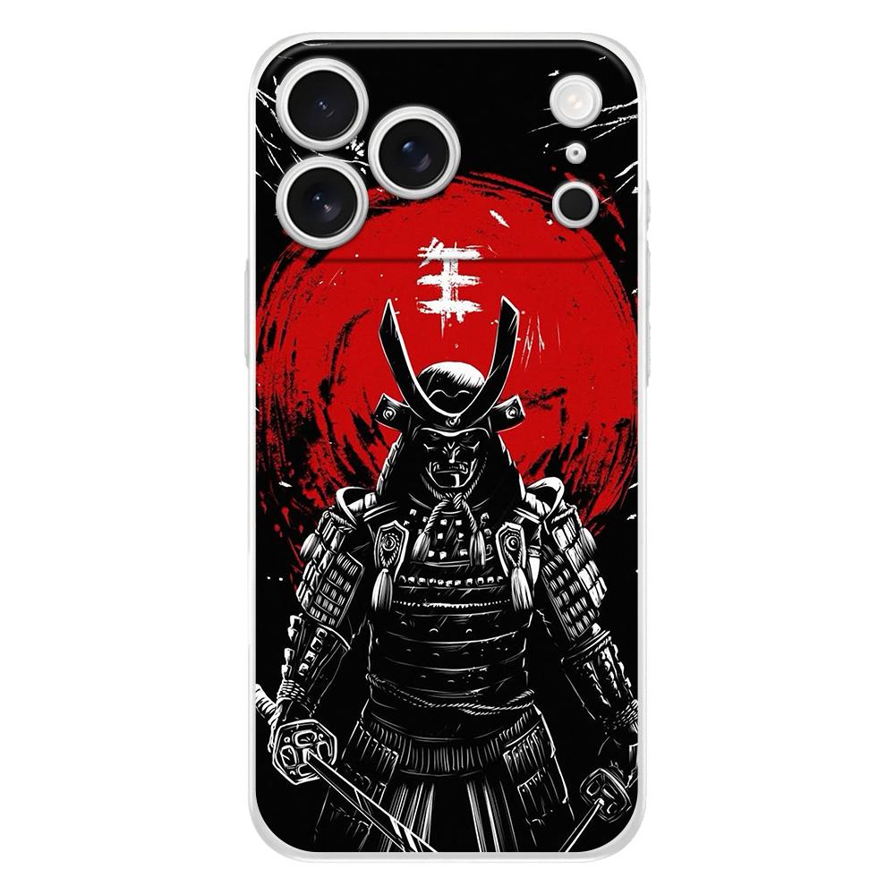 Soft Phone Case For iPhone 17 Air 16E 16 11 15 14 Pro MAX 12 13 7 8 Plus SE Easter Cover Protection Japanese Bushido Samurai