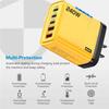 240W Phone Charger Adapter 5 in 1 Phone Power Adapter EU Plug Wall Charger Adapter  Office Use