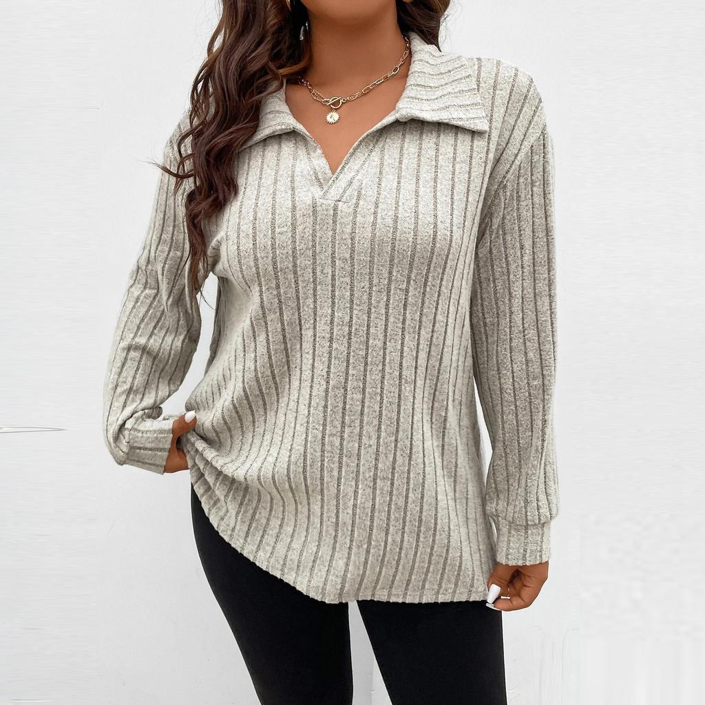 Womens Sweaters Trendy Color Block Tops Long Sleeve Shirts Fall Winter Fashion Clothing