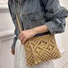1pc Boho Chic Handwoven Shoulder Bag for Women,Handwoven Cotton with Zipper & Tassel Details,Beach Bag,for Travel,Casual Outings