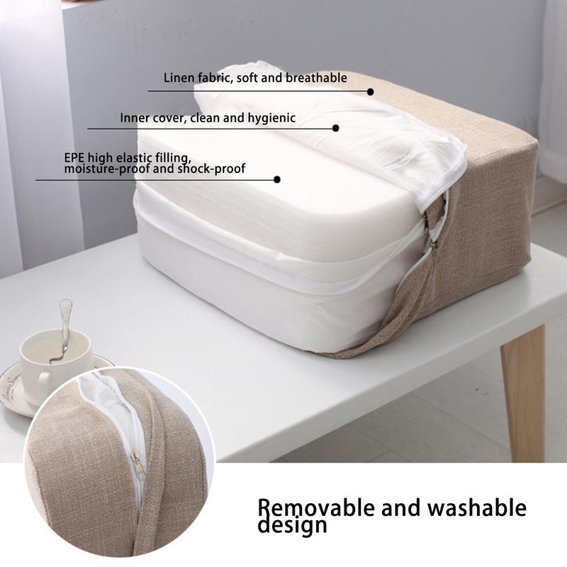 Thickened Japanese Tatami Removable Cotton Linen Cushions Multi-coloured Fashionable Highly Elastic Washable Cotton Linen Set