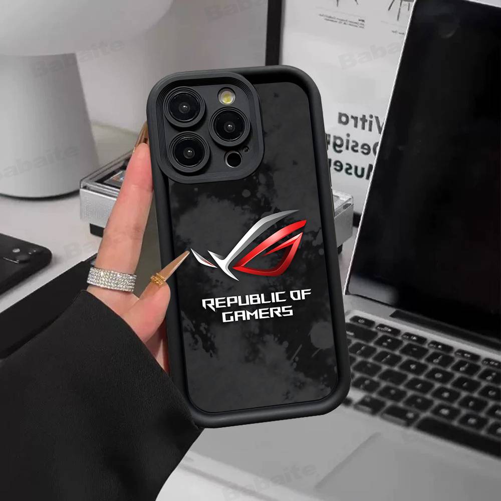 A-AsuS-S R-ROG LOGO Handyhülle Für IPhone 17 16 15 14 13 12 11 Pro Max Mini Plus Weiche TPU Rückseite