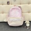 Schoolbag High-value Plaid Burden-reducing Backpack for Boys and Girls, Lightweight and Large-capacity Waterproof Backpack, Small Fresh and Versatile 