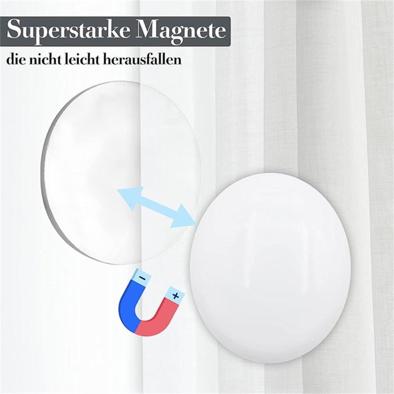 12-Pieces/lot Reliable Magnetic Curtain Holders Waterproof Curtain Magnet Shower Drapery Counterweights for Bathroom
