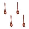 Natural Nanmu Multipurpose Kitchen Spoon With Lacquer Finish Artisanal Design For Stirring Serving Coffee Soup Honeys And Dessert