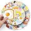 50PCS Cartoon-Style Waterproof Stickers: Cute Graffiti for Journals