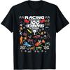 Racing Through 100 Days Of School Race Car Boys Girls Boys Girls Cotton Men T Shirt