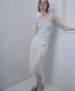 HEEARI Rowe Flower Corsage Satin Skirt_Ivory