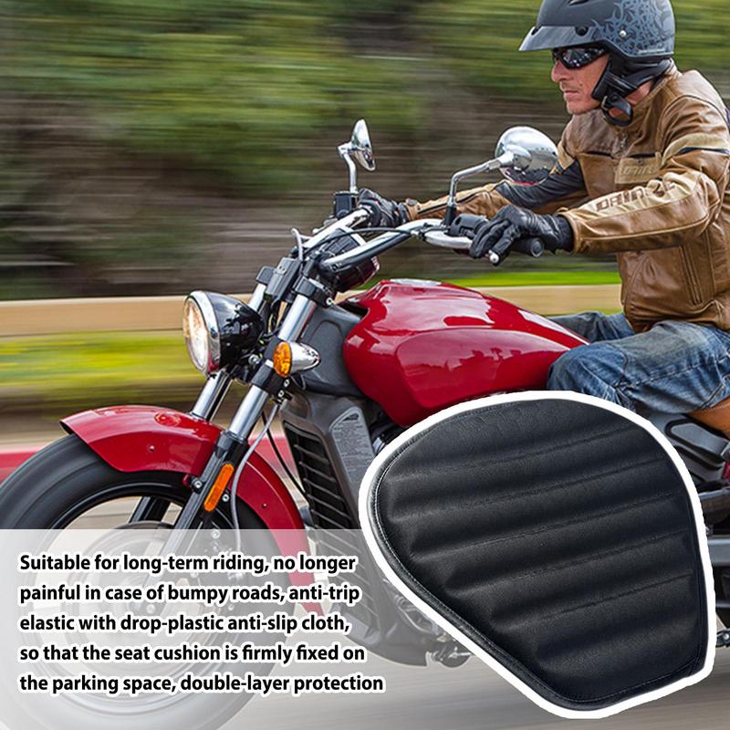Motorcycle Seat Cushion Motorcycle Passenger Seat Wavy Shape Breathable Shock-Absorbing Motorcycle Cushion For Multiple Motor