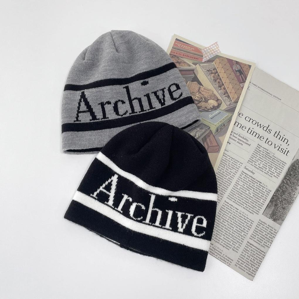 Women's Men's Couple Daily Archive Beanie Hat