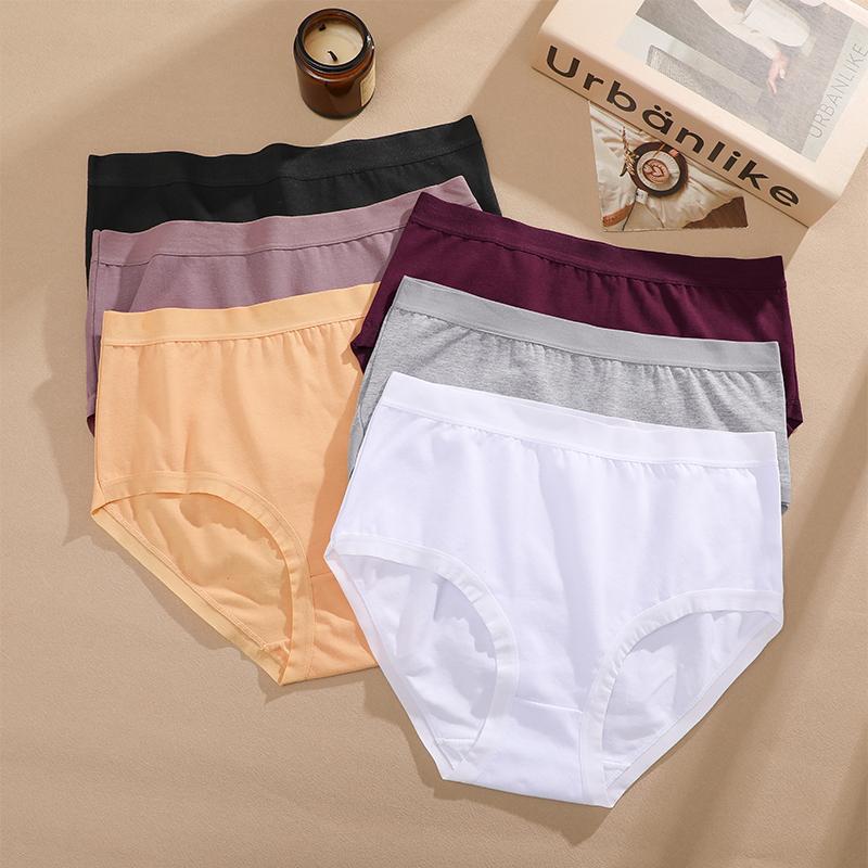3Pcs/Set High Waist Underwear Cotton Panties Women Body Strips Underpants Plus Size Girls Briefs Female Lingerie Pantys