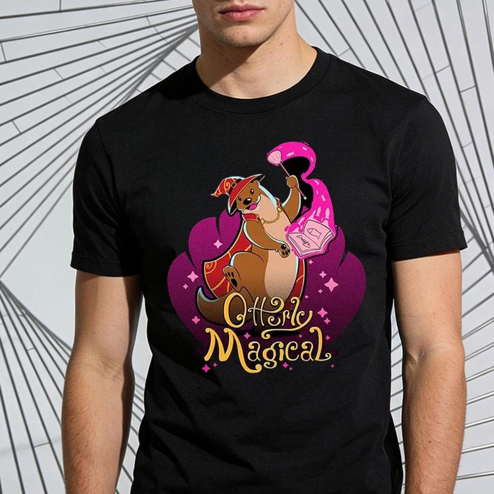 

Otterly Magical T-Shirt Funny Cute Enchanter Otter Creative Design Tshirt Unique Magic Enthusiast Shirt Men Women Fashion Top... S разноцветный