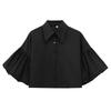 Classic Polyester Blouse With Bubble Sleeves For Women Spring Fashion