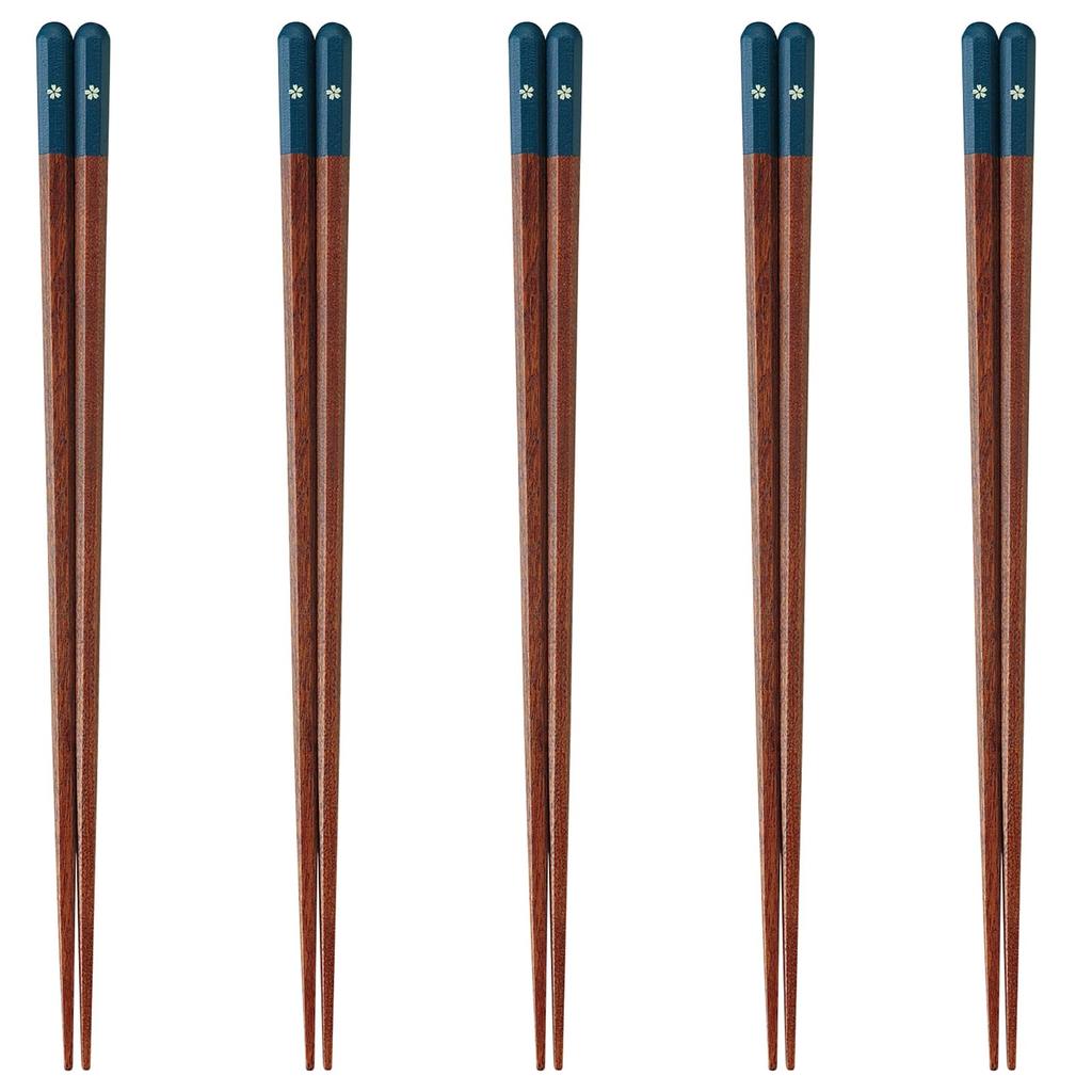 Happy Set of Made In PID6368 J-kitchens Chopsticks, 5, Material Wood, Chopsticks, Japan,