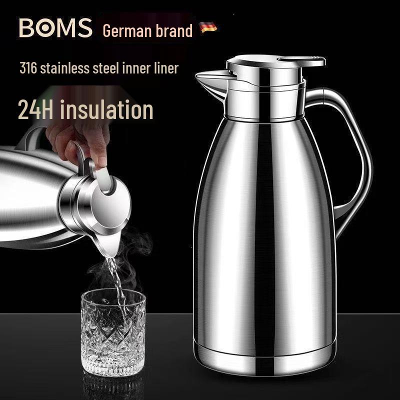 316 Stainless Steel Thermos Flask, Large Capacity, Ideal for Home or Restaurant Use, In Stock