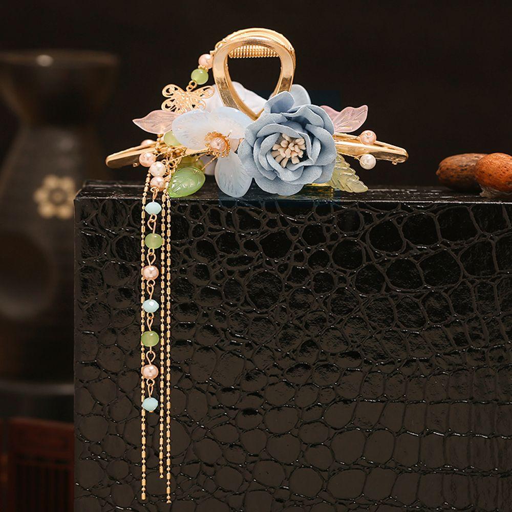 Tassel All-match Korean Style Hair Clip Flower Hair Clip Metal Hair Claw Women Hair Accessories