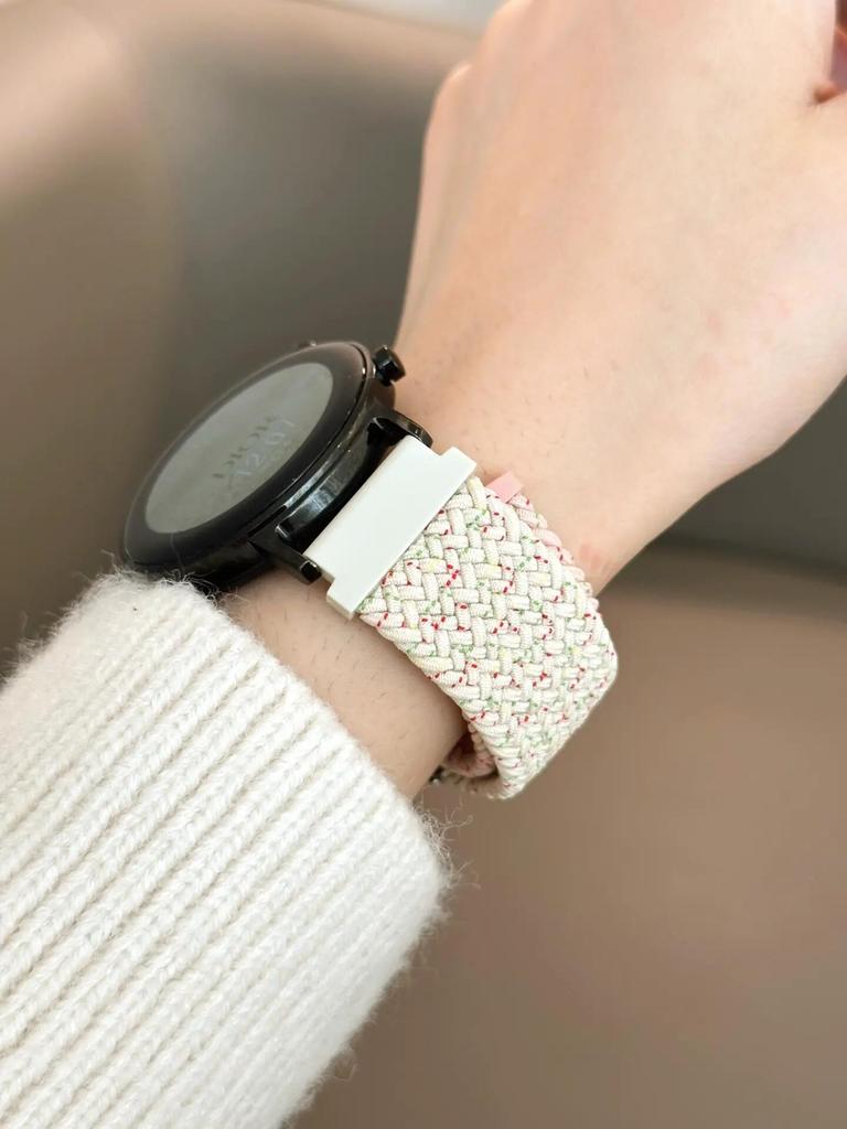 Řemínek pro Samsung Galaxy Watch 7 FE 5 Pro 4 6 classic 44mm 40mm Kožený pletený sportovní náramek correa Galaxy Watch 7 Řemínek