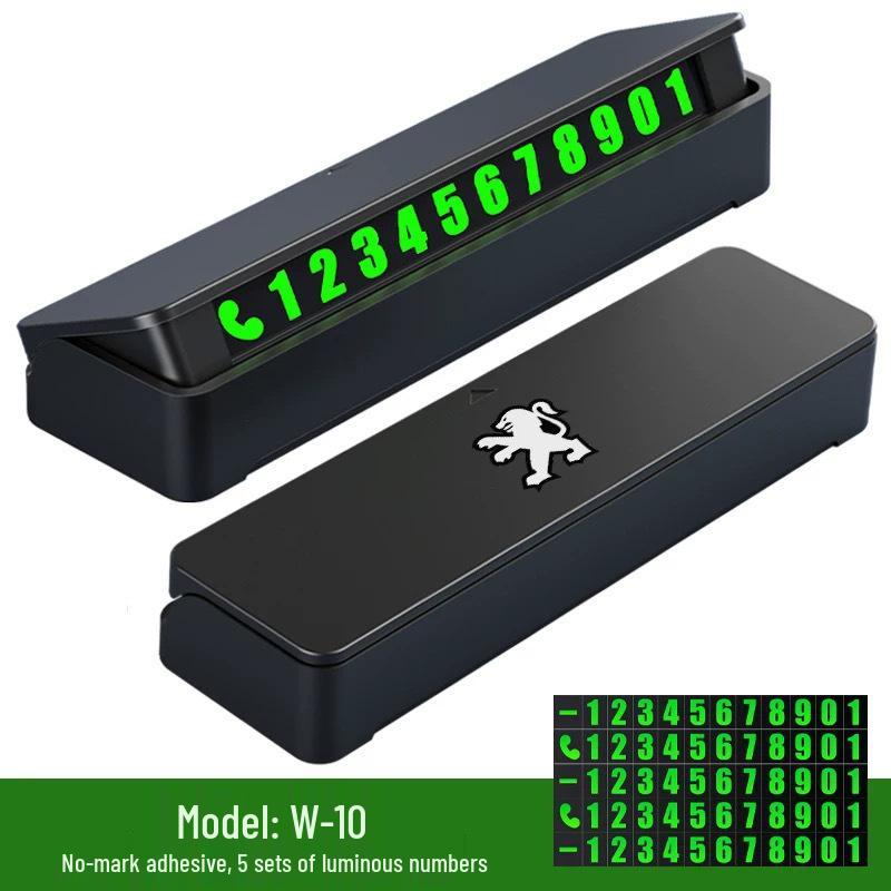Luminous Temporary Car Phone Number Plate and Interior Decor