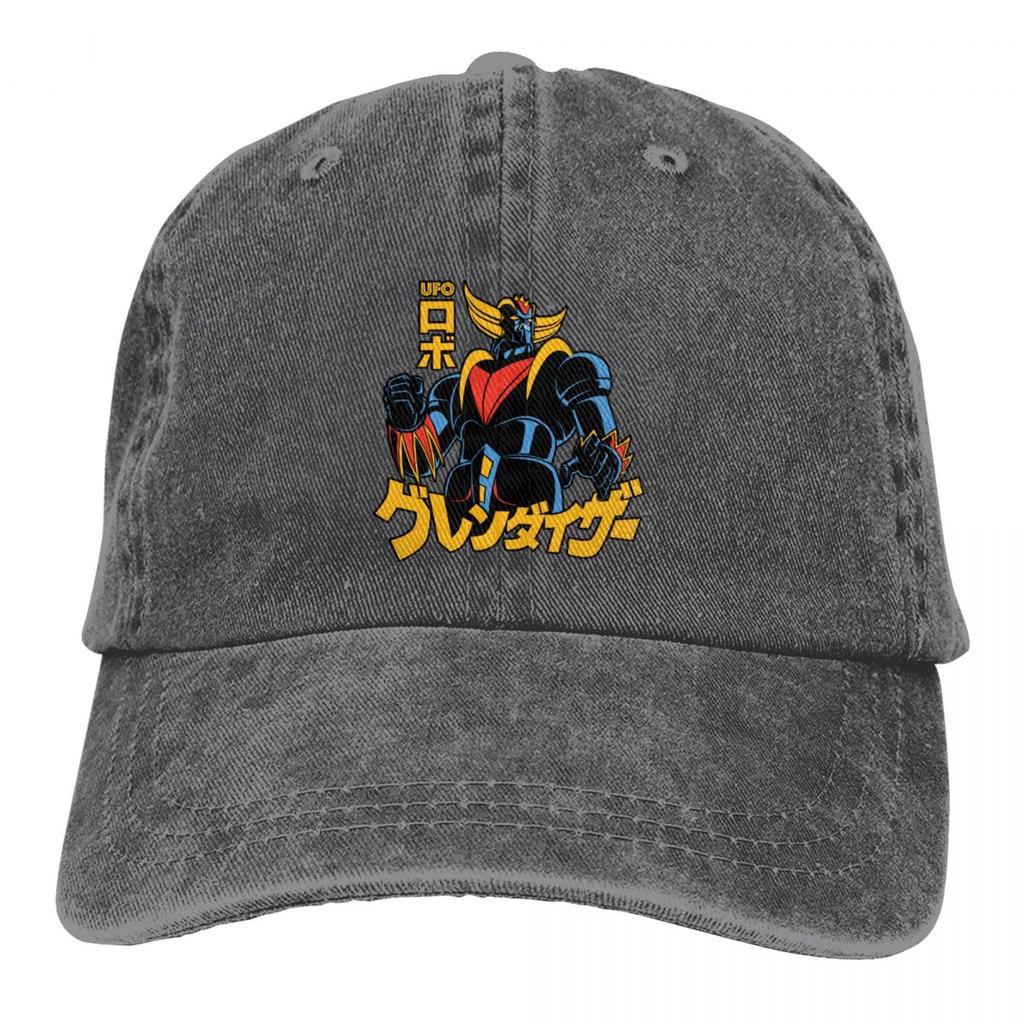 Casual Japan Robot UFO Robot Grendizer Raid Baseball Cap Unisex Style Distressed Denim Sun Cap Goldrake Hats Cap