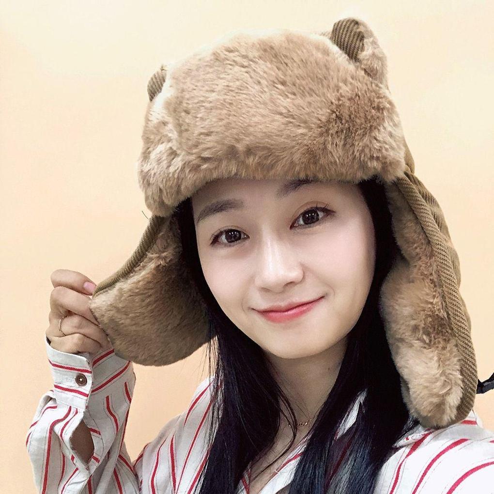 

Winter Bear Earflap Bucket Hat Brown Fur Hat