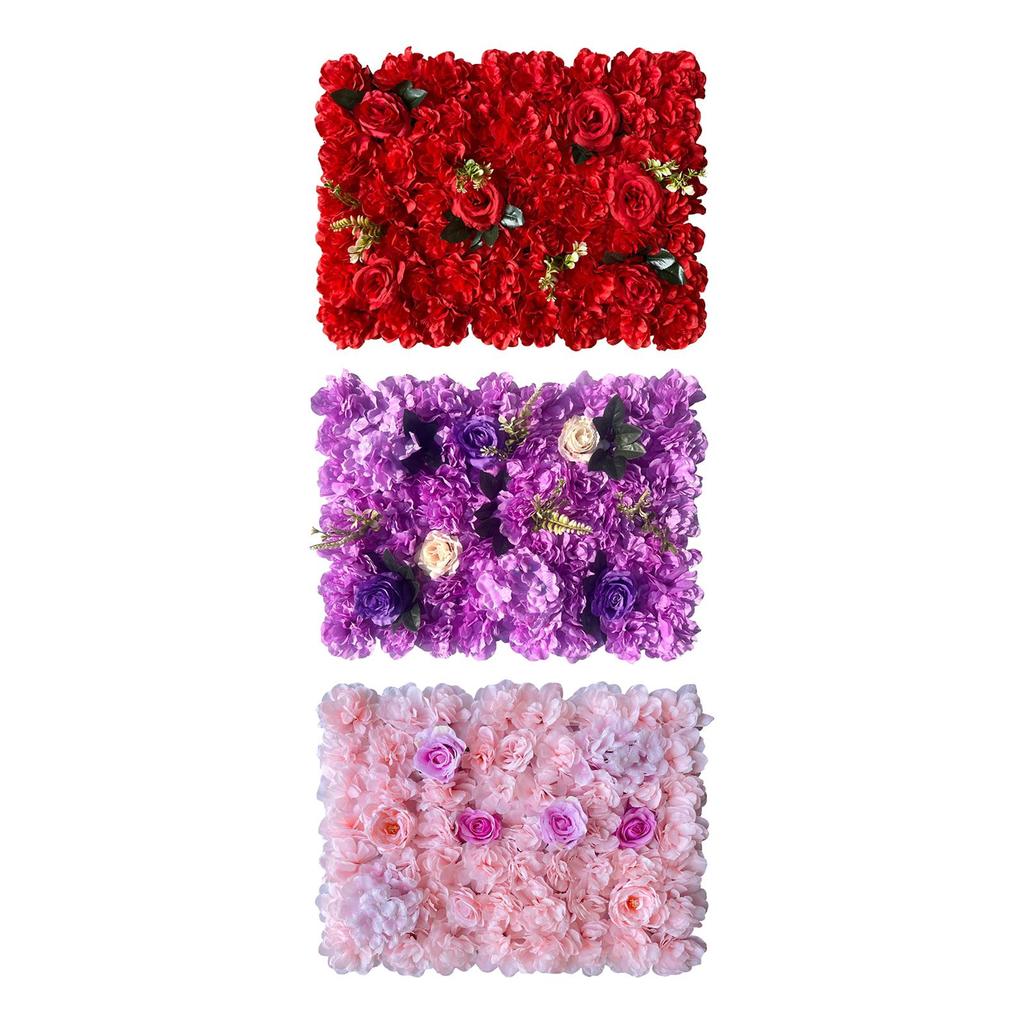 Artificial Flowers Wall Panel Flower Arrangements Floral Backdrop for Fence