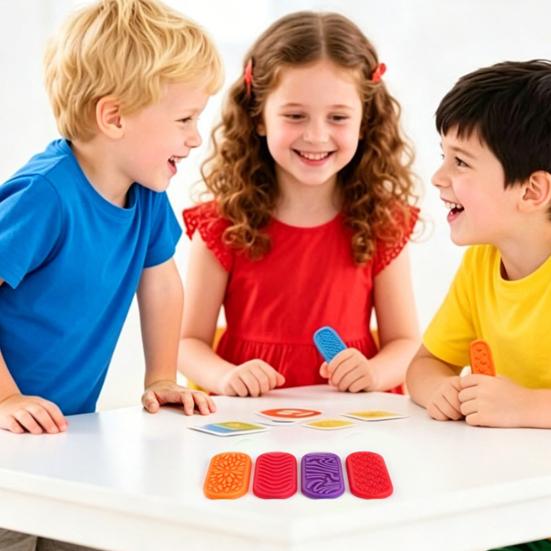 8 Stück/Set Silikon Sensorik Stein für Kinder Konzentrationshilfe Spielzeug Strukturierter Sorgen Angst Stressabbau Fidget Stein