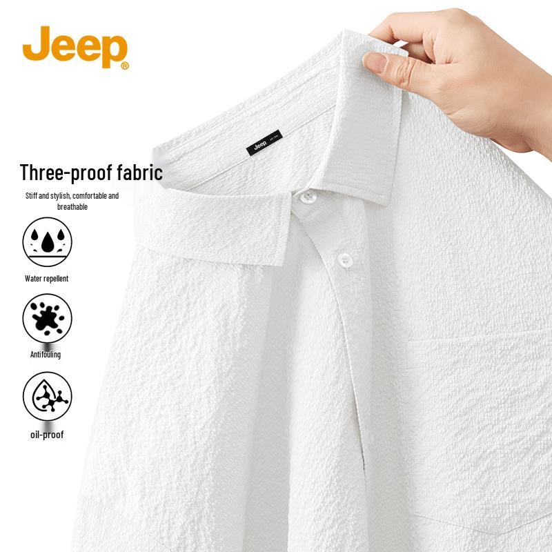JEEP Men s 3-Proof Outdoor Short Sleeve Shirt M