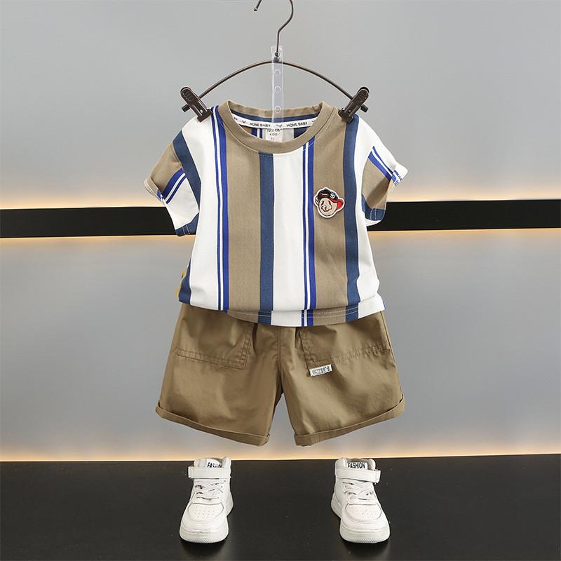 Stylish Boys Summer Outfit Set For 2024 Soft Comfortable Short Sleeve Clothing