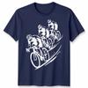 3 Cyclists Unisex T Shirt Cycling Bike Rider Cycle Gift Idea Graphic Tee