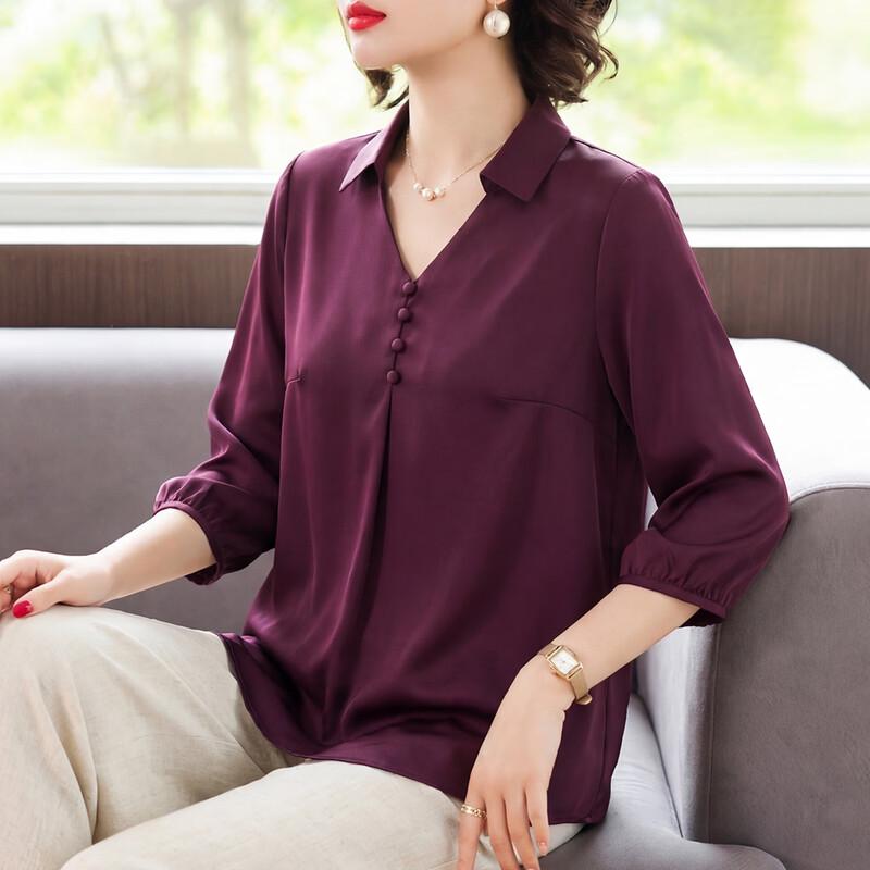 QianLian Women s 3/4 Sleeve Summer Blouse XL
