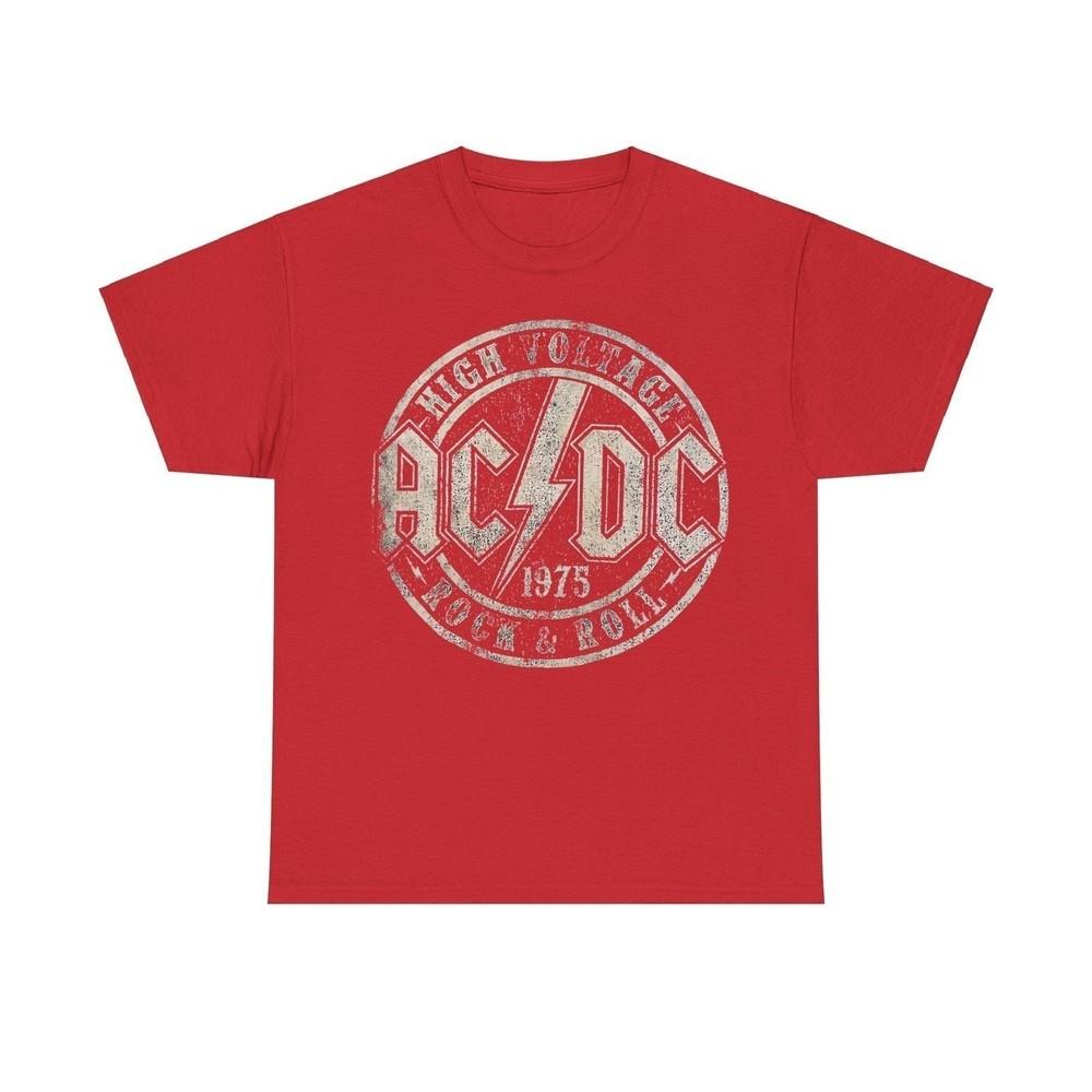 ACDC 1975 Rock and Roll Musik Nostalgisches T-Shirt