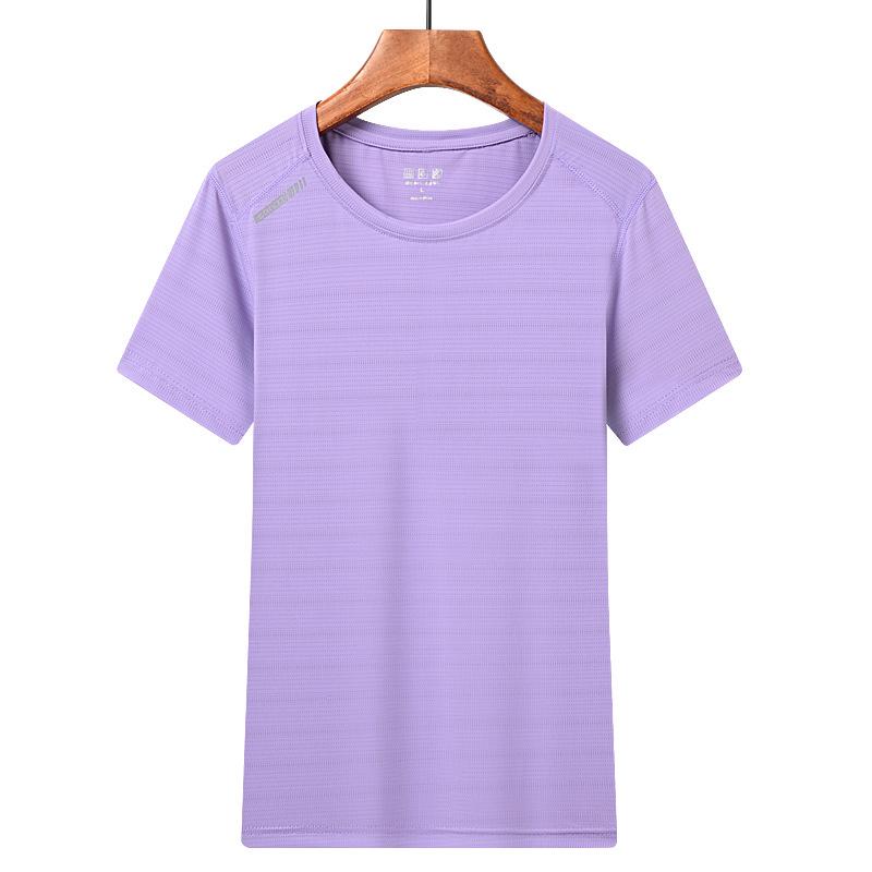 Men's & Women's Ultra-Thin Quick-Dry Ice Silk Short Sleeve Sports T-Shirt - Breathable, Sweat-Absorbent, High Elastic for Outdoor Use