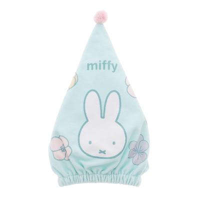 Marushin Swimming Towel Miffy Blue Flower Hair Drying Absorbent and for Girls and Character and the 5845004600 Children's Cap, Towel, Quick-Drying,