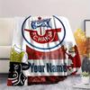 1PC Custom Name FC HEansa Rostock Patterned Flannel Blanket Suitable For All Seasons for Home Decor Warmth and Comfort Gifts Holiday Present -HE133