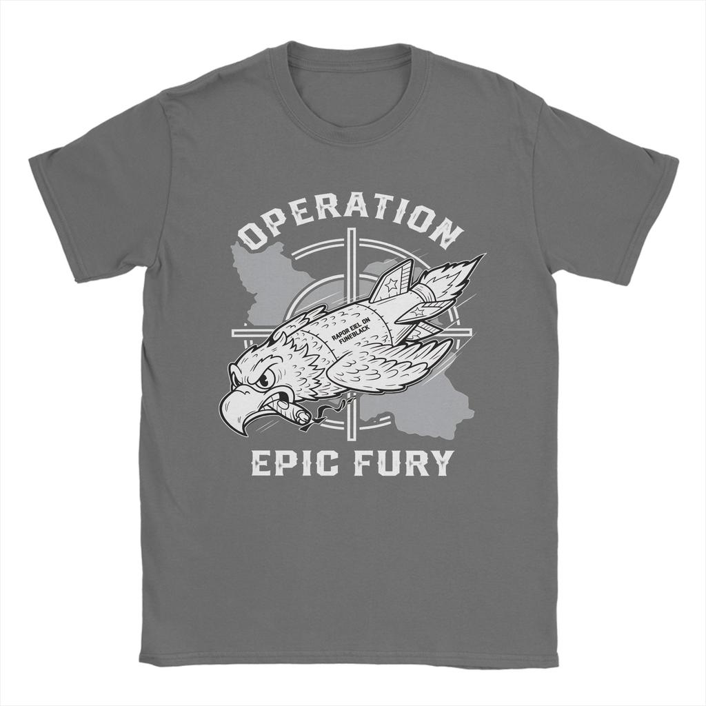 FAFO Operation Epic Fury TShirt Harajuku T Shirts Short Sleeve Y2K Basic Tops Beach 100 Cotton Oversize Top Tees