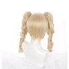 75CM Game Genshin Impact Barbara Cosplay Wig Curly Yellow Ponytail Role Play Heat Resistant Synthetic Hair Halloween Carnival