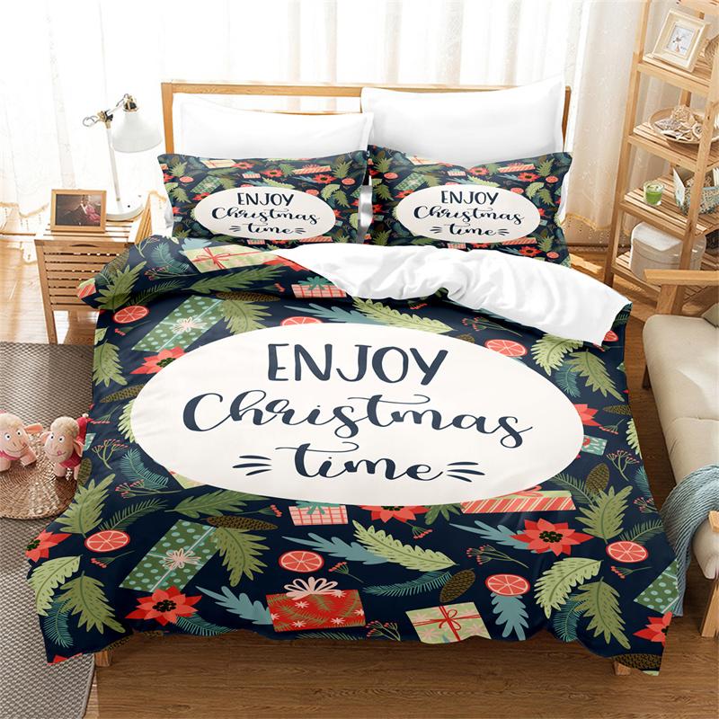 Christmas Duvet Cover Fashion Girls Boys Bedding Set Queen Double Bed Set Comforter Set Children Bedding Duvet Cover Set