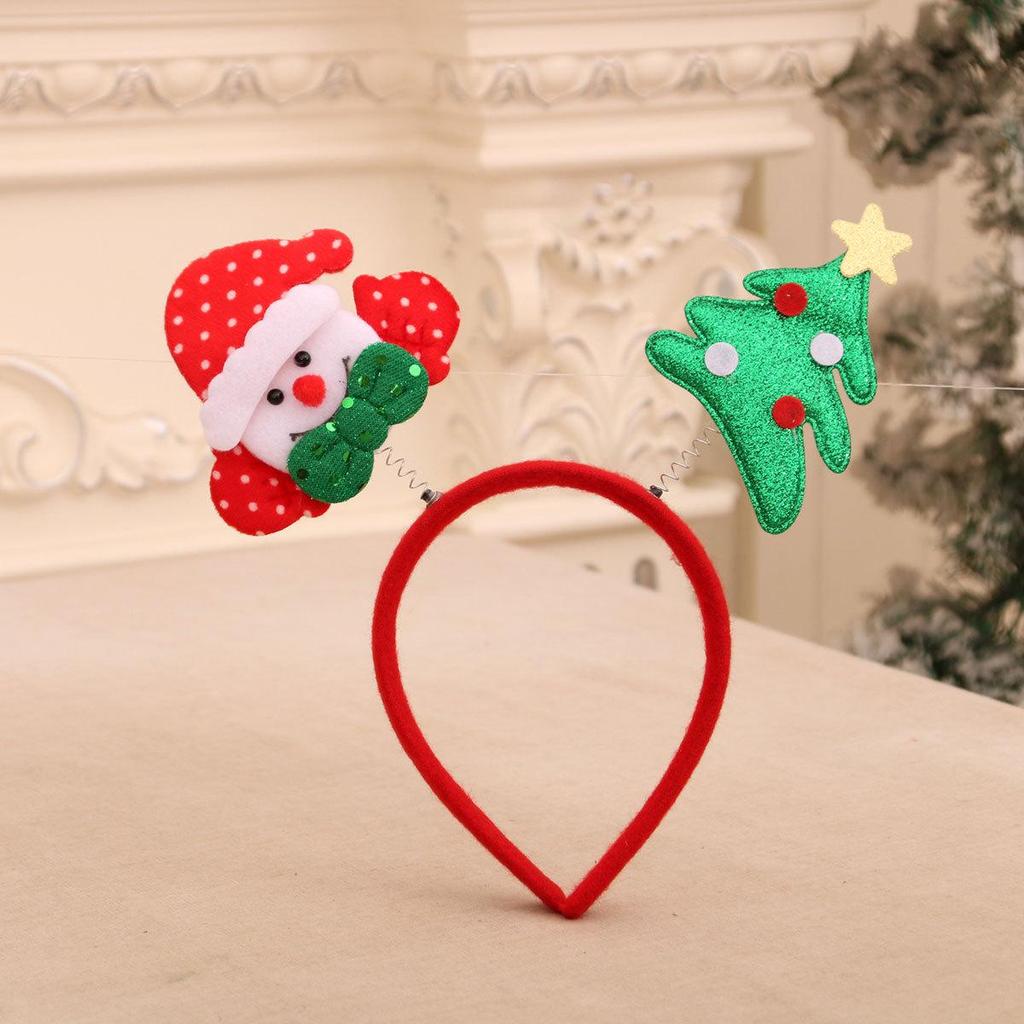 Individually Packaged Cartoon Christmas Headbands: Festive Decorations and Party Gifts with Antlers.