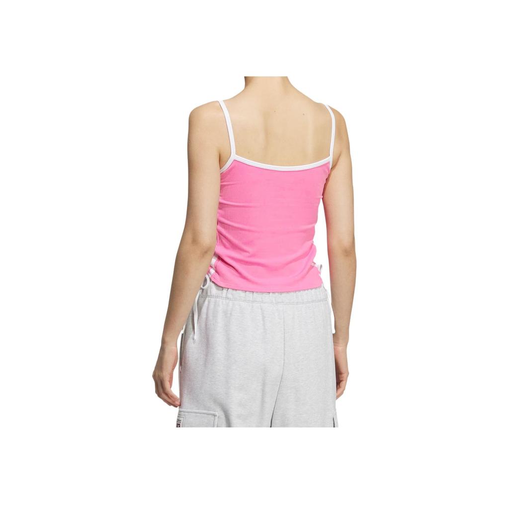 Adidas Originals Drawstring Padded Tank Classic Slim Comfortable Striped Sports Vest Women Tops KE3888