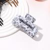 New Women Print Flower Hair Claw Crab Print Hairpin Plastic Hair Clip Clamps Large Size Hair Accessories Girl Halloween