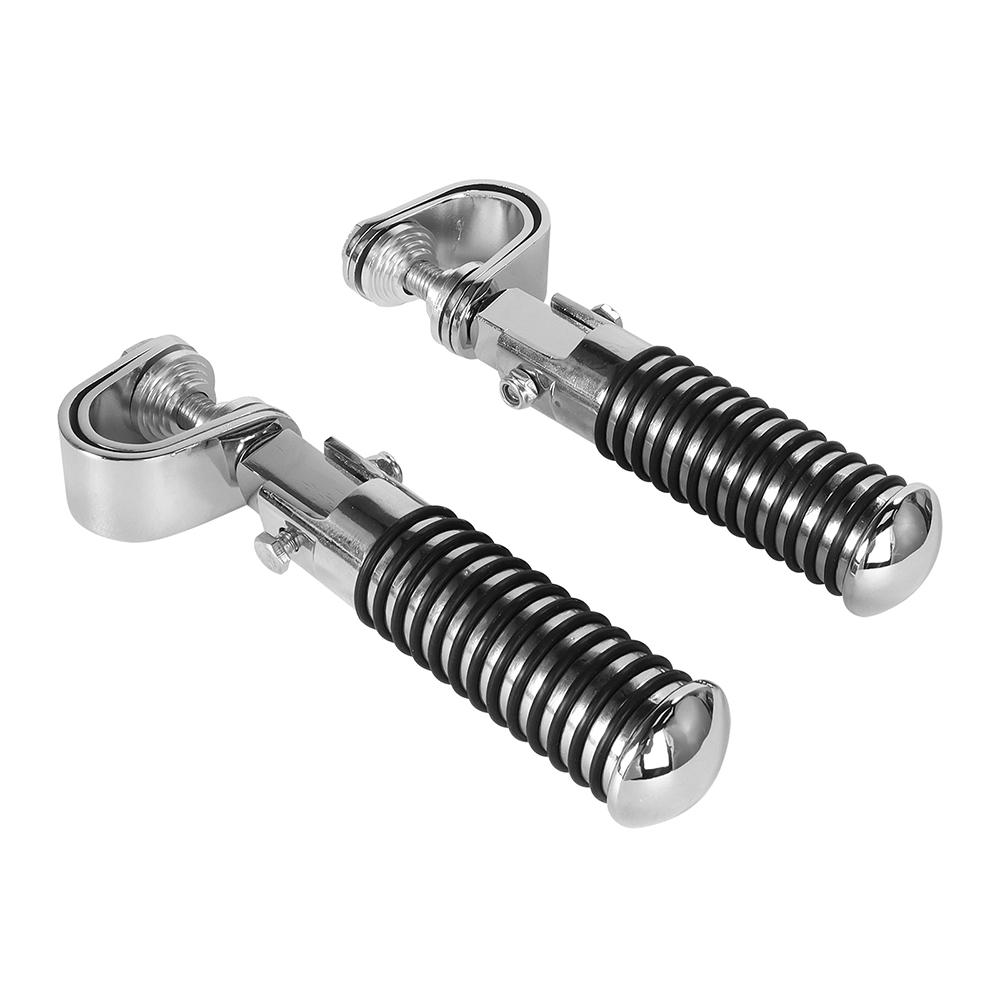 Engine Guard Footpegs Motorbike Parts Foot Pegs Pair Of Motorcycle Foot Pegs Clamp Footrest Mount For 1in Engine Crash Guard