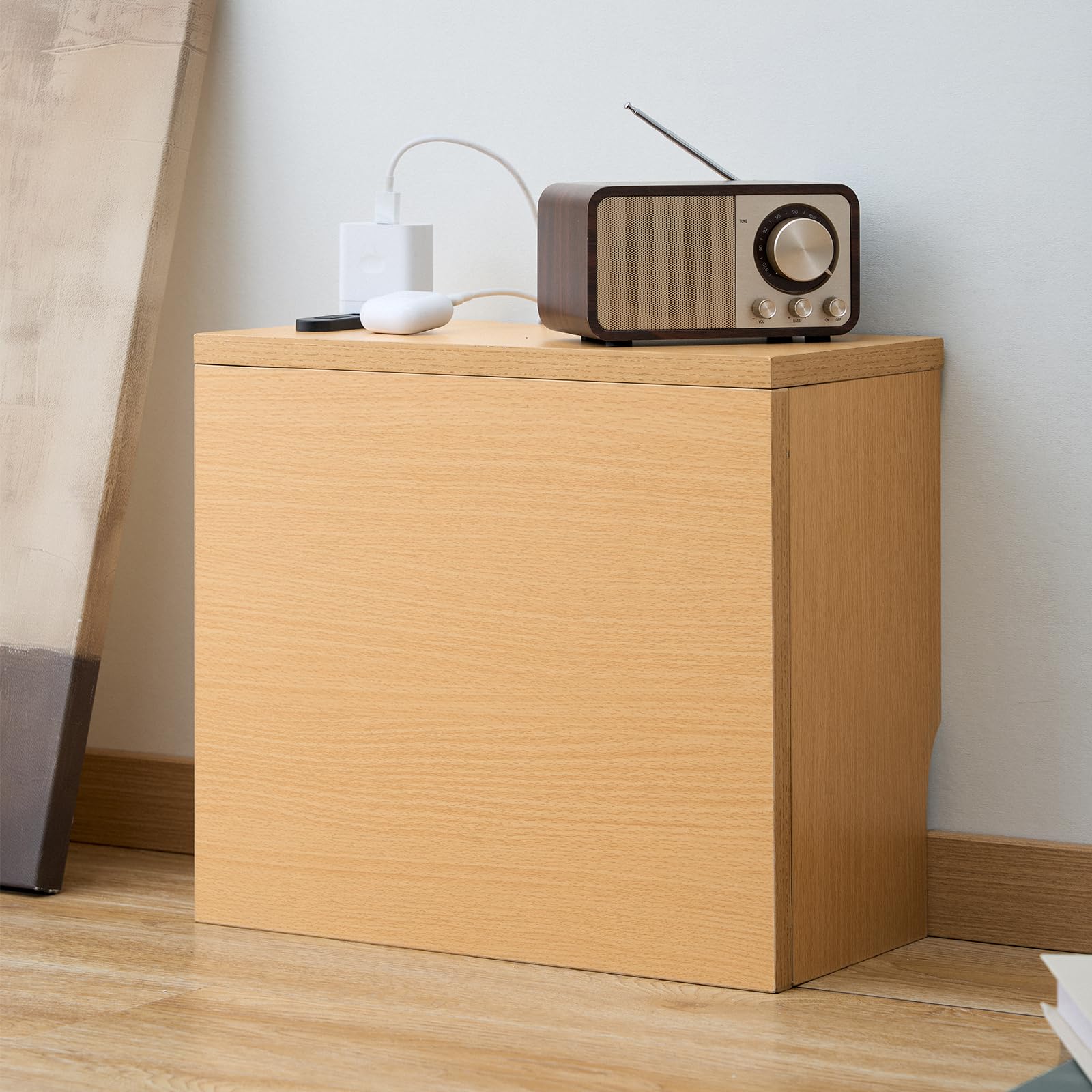 

Router Storage Cable Management with Power 40cm x 20cm x 35cm Corner Nordic Cable Power Slim Shelf Box, Wooden, Outlet, (W) (D) (H), Type, Style,