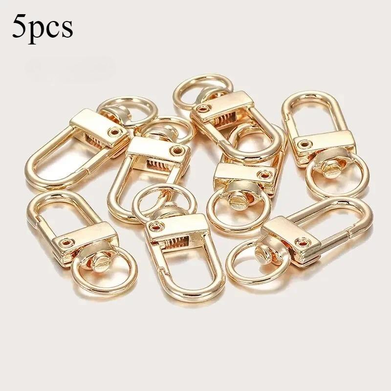 

5 шт. Вращающаяся пряжка-карабин Брелок Ювелирные изделия DIY Аксессуары Золото и Серебро Универсальная Пряжка для сумки Аксессуары для рюкзака
