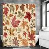 Autumn Maple Leaf Shower Curtain, Bathroom Decorative Shower Curtain, Waterproof Shower Curtain with Hooks