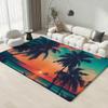 Plant P Palm Floor Mat Eco Friendly Flannel Doormat Non Slip Odorless Soft Short Plush Indoor Floor Rug