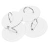 4 Pcs Inflatable Boat D  Pad Patch PVC   Marine Stainless Steel Fixed Buckle(Yellow )