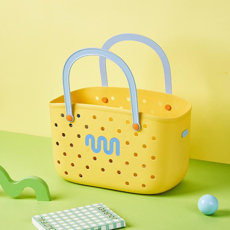 Large Capacity Handheld Bathroom Storage Basket for Women