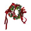 Bow/Flower Christmas Candle Ring Candlestick Wreaths  Fireplace Mantel Decor