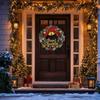 Artificial Christmas Wreath with Bells and , 35cm Holiday Home Door Wall Decor