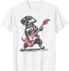 Vintage Dachshund Playing Guitar Funny Weenie Dog T-Shirt